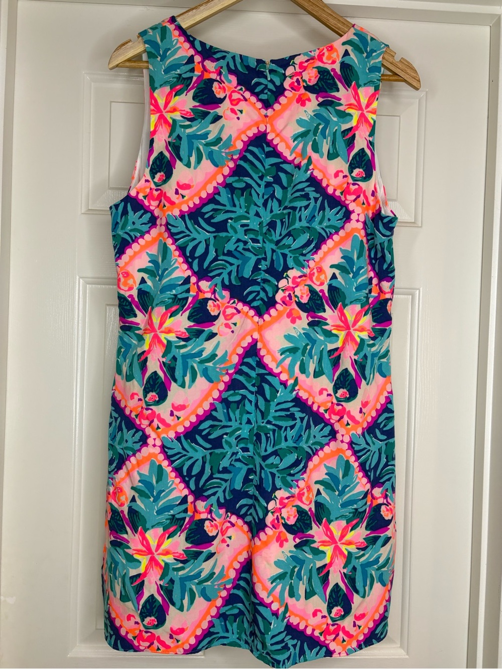 NWT Lilly Pulitzer Tanya Romper Seaside Aqua Coconut Cove Size 10 - Picture 3 of 12